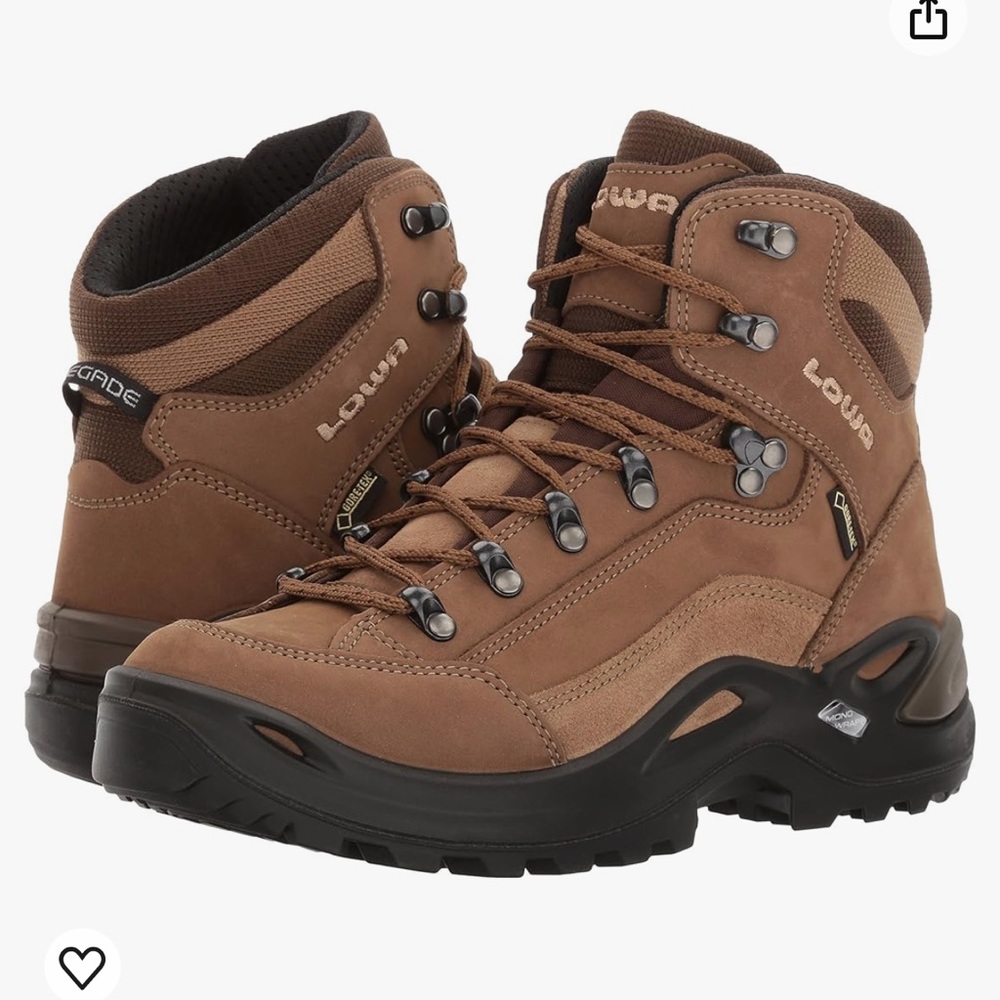 Lowa renegade gtx hiking boots mid women’s 7.5 taupe / sepia / brown